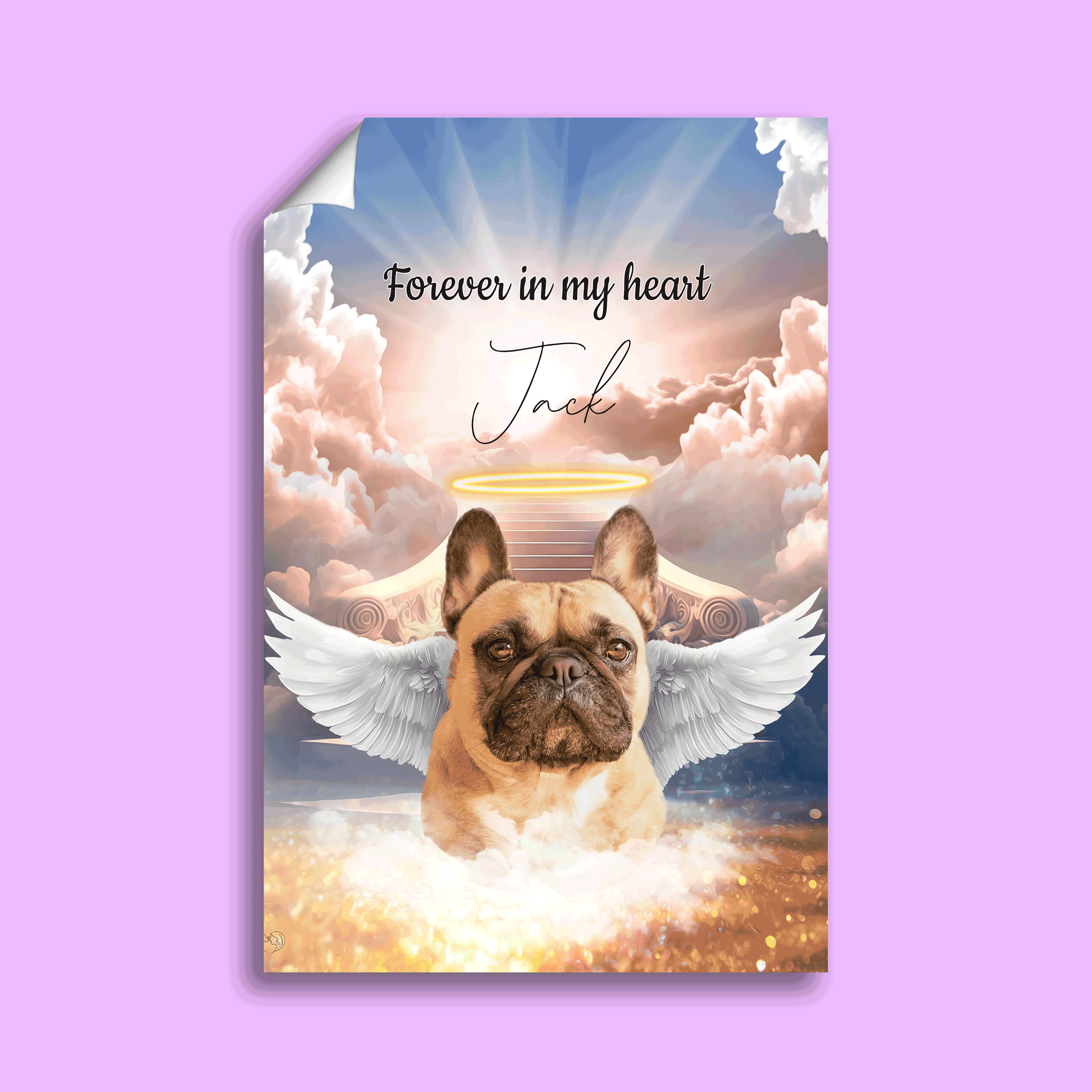 Halo Angel Style - Custom Pet Portrait